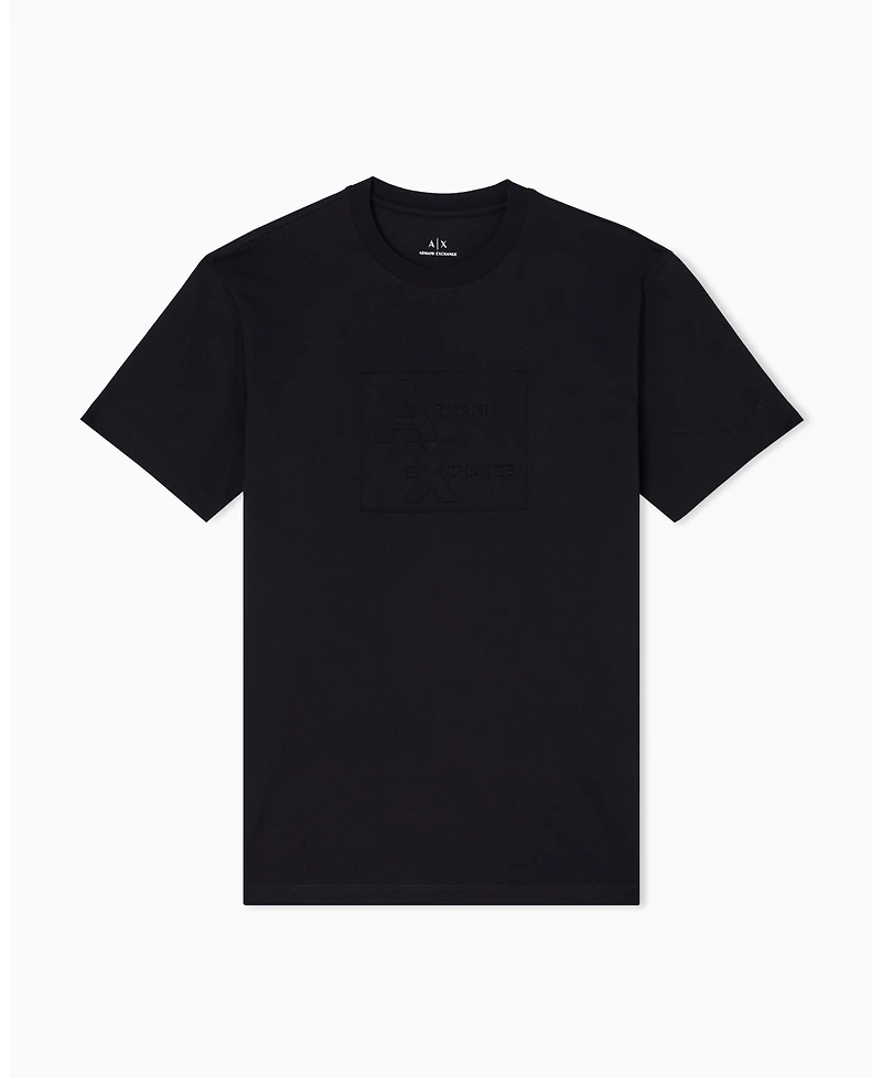 A|X Armani Exchange Men's Tonal Grid Box Graphic T-Shirt