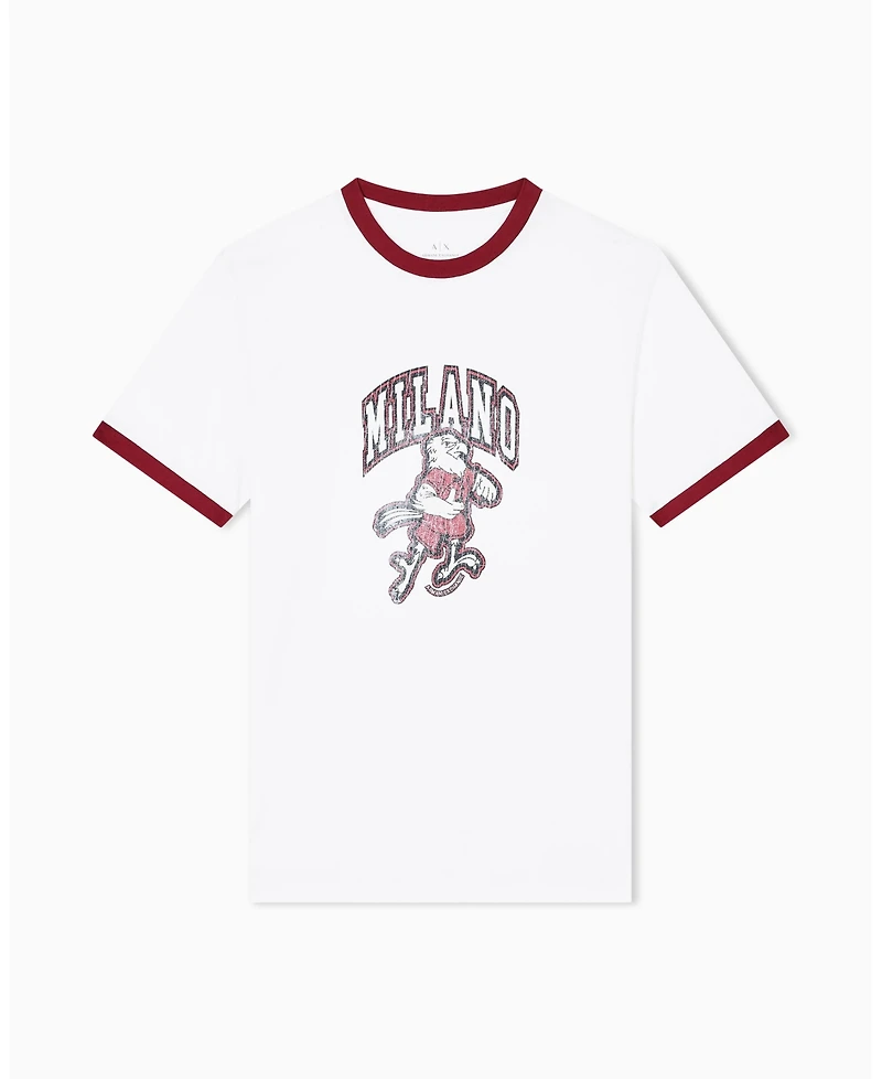 A|X Armani Exchange Men's Retro Milano Eagle T-Shirt