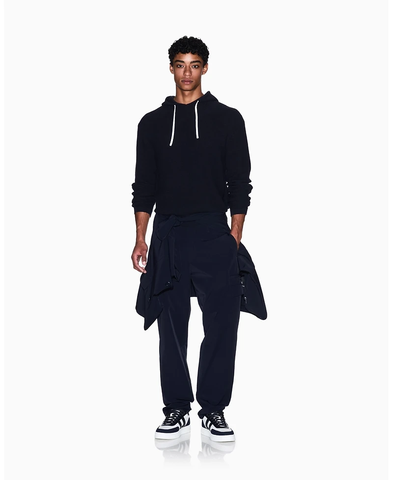 A|X Armani Exchange Men's Waffle Knit Hoodie Sweater