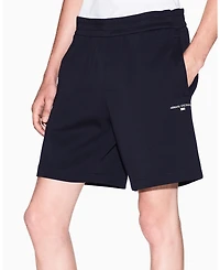 A|X Armani Exchange Men's Drawstring Fleece Graphic Shorts