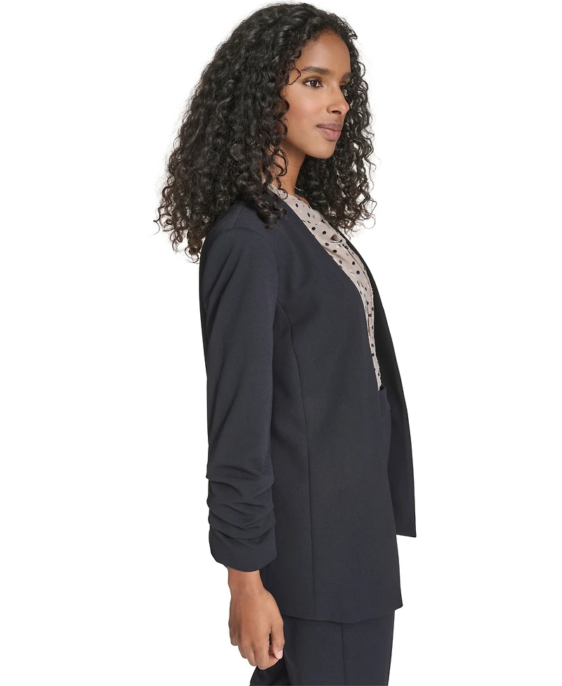 Calvin Klein Women's Scuba Crepe Long Sleeve Jacket