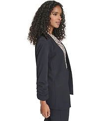 Calvin Klein Women's Scuba Crepe Long Sleeve Jacket