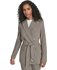 Calvin Klein Women's Double Breasted Belted Jacket