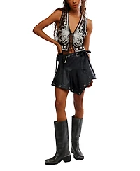 Free People Women's Cassis Wrap Self-Tie Skirt