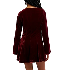 Free People Women's Linney V-Neck Mini Dress