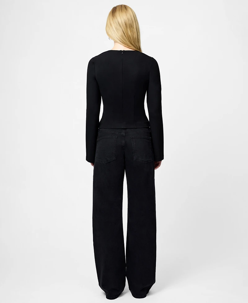 French Connection Women's Cleo Ponte Long-Sleeve Top