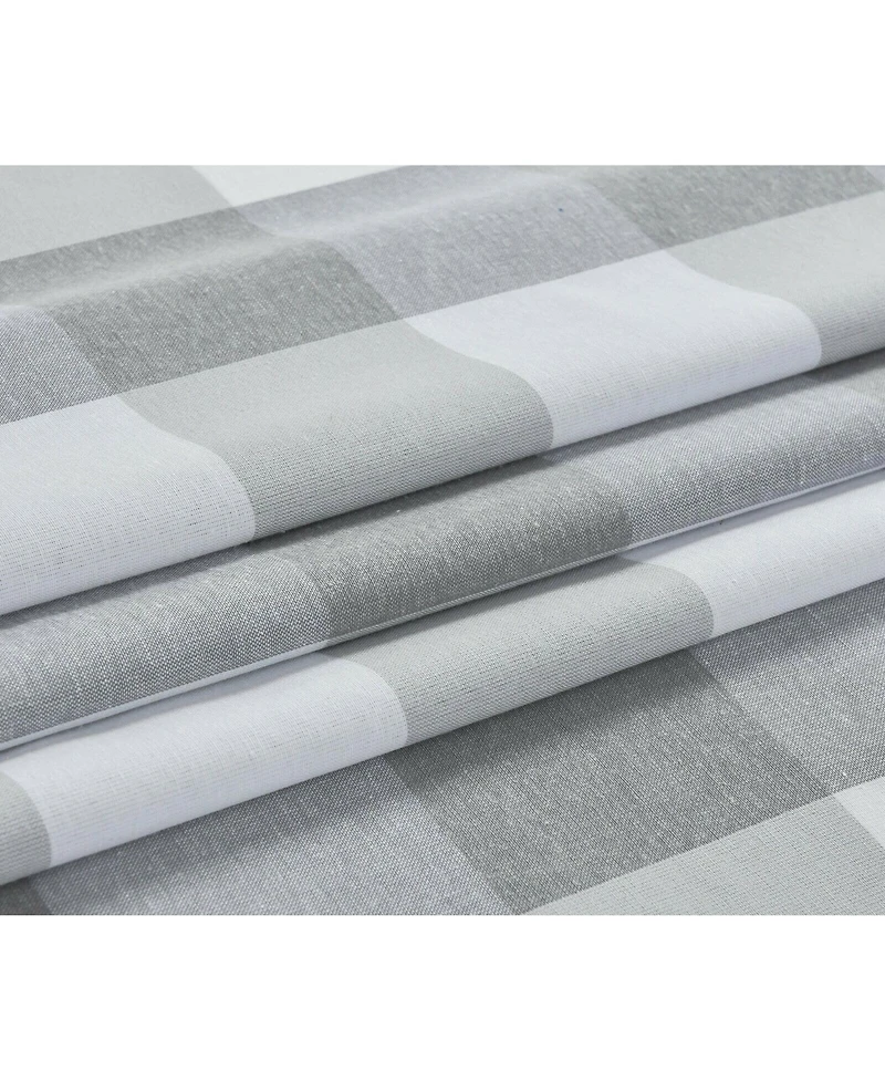 Kate Aurora Country Farmhouse Living Classic Buffalo Plaid Checkered Single Grommet Top Window Curtain Panel - 54 in. W x 84 L, Burgundy