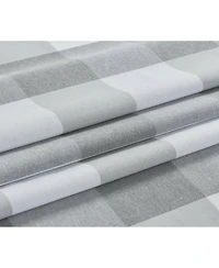 Kate Aurora Country Farmhouse Living Classic Buffalo Plaid Checkered Single Grommet Top Window Curtain Panel - 54 in. W x 84 L, Burgundy