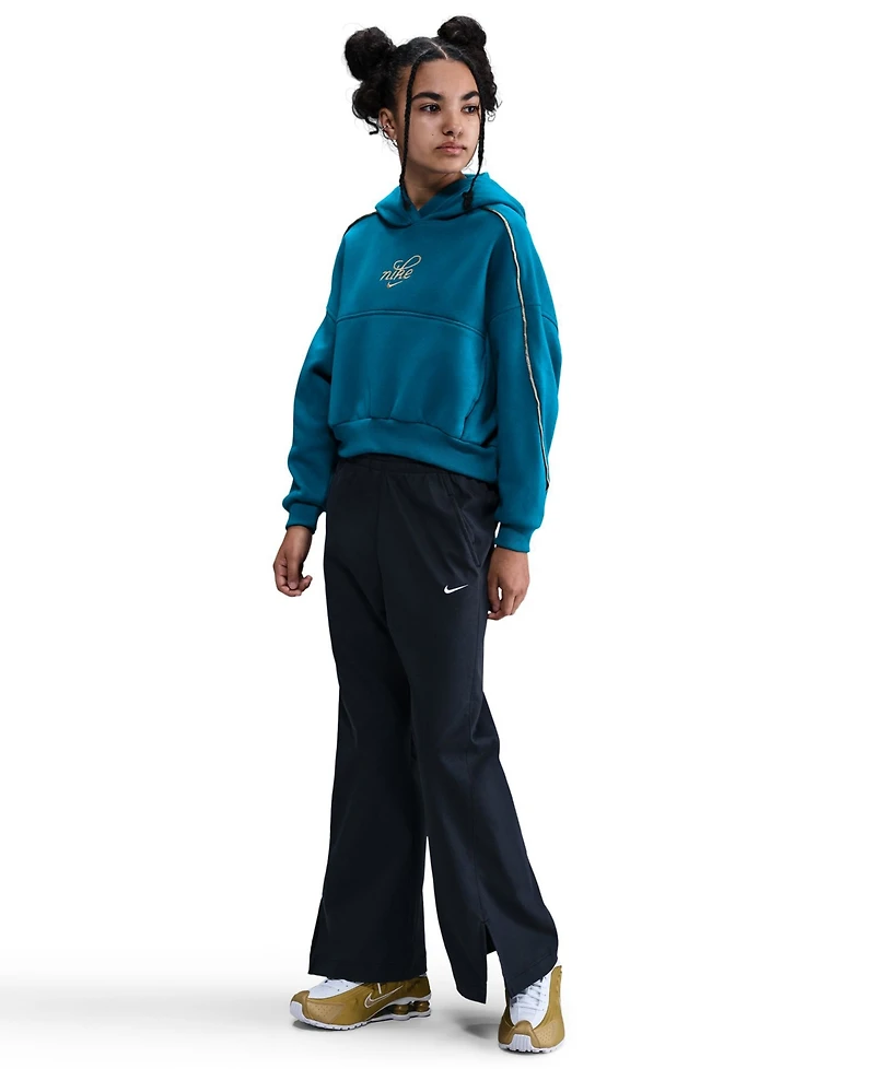 Nike Girls 7-16 Sportswear Boxy Long-Sleeve Hoodie