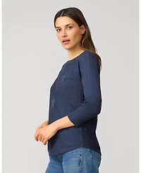 Cable & Gauge Women's Star Drop Shoulder Tunic Sweater