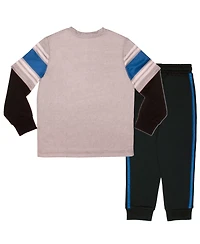 Mario Boys Super 2 Piece Long Sleeve T-Shirt and Jogger Pants Bundle Set