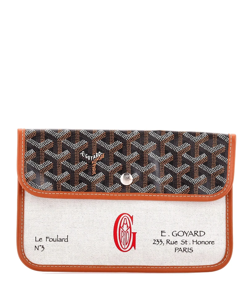 Pre-Owned Goyard Le Foulard Pouch Coated Canvas