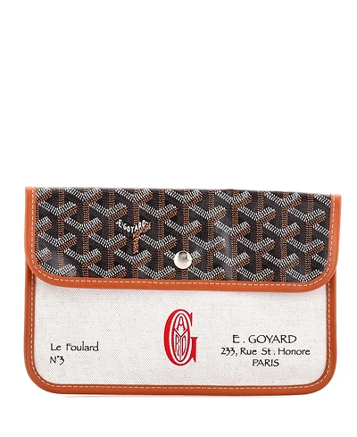 Pre-Owned Goyard Le Foulard Pouch Coated Canvas