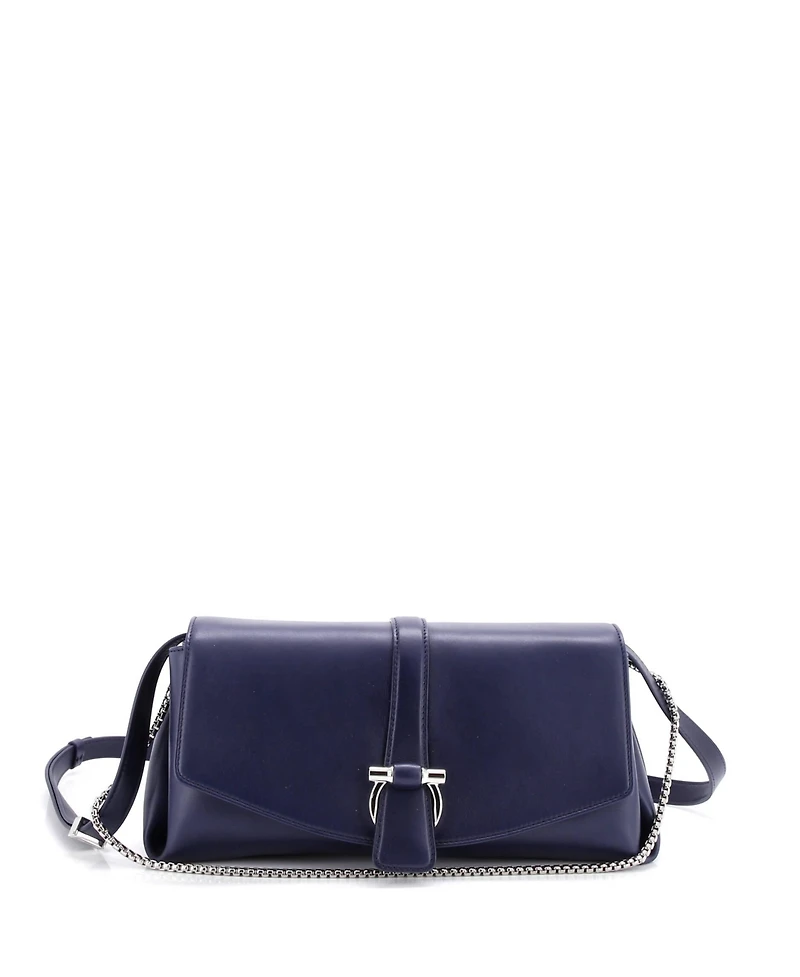 Pre-Owned Salvatore Ferragamo Gancini Flap Crossbody Bag Leather