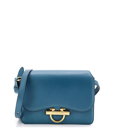 Pre-Owned Salvatore Ferragamo Medium Joanne Shoulder Bag Leather