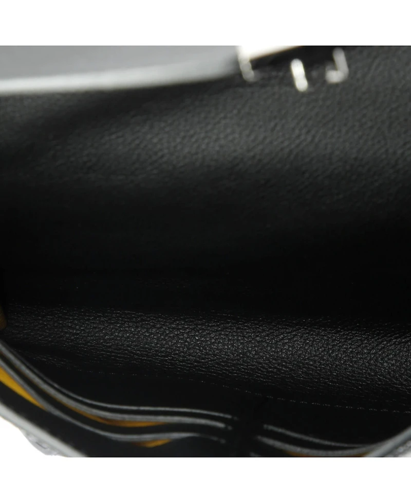 Pre-Owned Goyard Chypre Wallet on Strap Coated Canvas with Leather