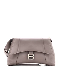Pre-Owned Balenciaga Small Downtown Soft Hourglass Shoulder Bag Leather