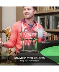 Soozier Poker Table Foldable 47" Round Card Table for 8 Players,