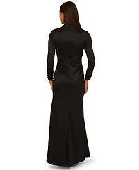 Adrianna Papell Women's V-Neck Tuxedo Dress