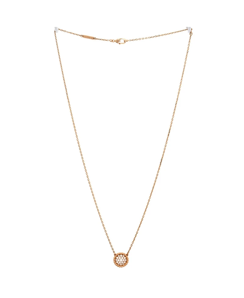 Pre-Owned Van Cleef & Arpels Perlee Round Pendant Necklace