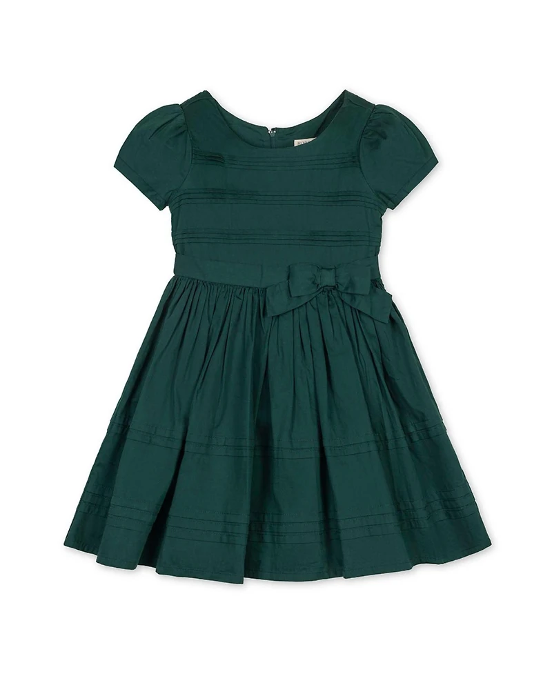 Hope & Henry Big Girls Organic Special Occasion Pleated Sateen Party Dress