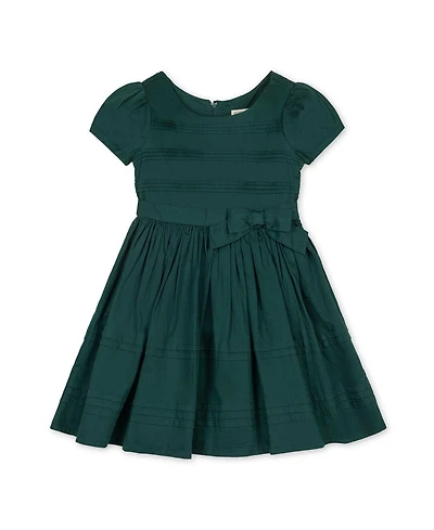 Hope & Henry Big Girls Organic Special Occasion Pleated Sateen Party Dress