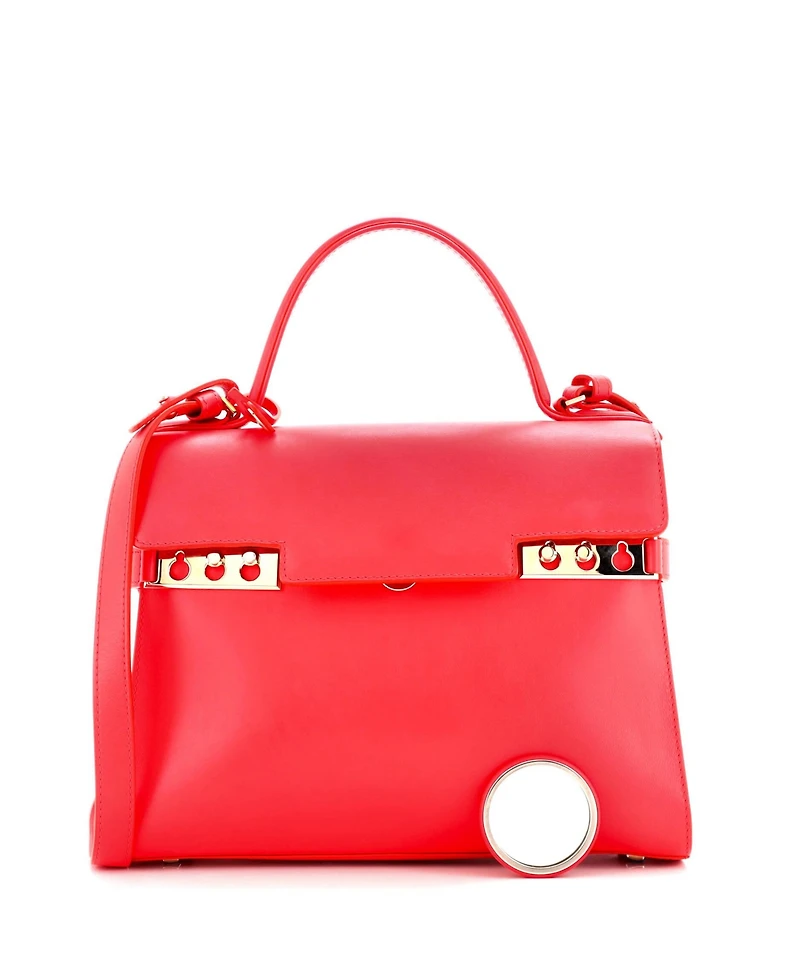 Pre-Owned Delvaux Gm Tempete Top Handle Bag Leather