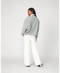 Cable & Gauge Women's Cozy Sherpa Stand Collar Jacket