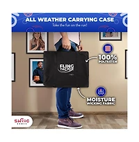 Fling Tac Toe (9ft x 9ft) Giant Tic Tac Toe Game Outdoor | Weatherproof Giant Outdoor Games for Adults and Family