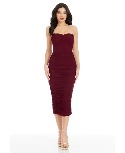 Dress the Population Women's Heather Strapless Bodycon