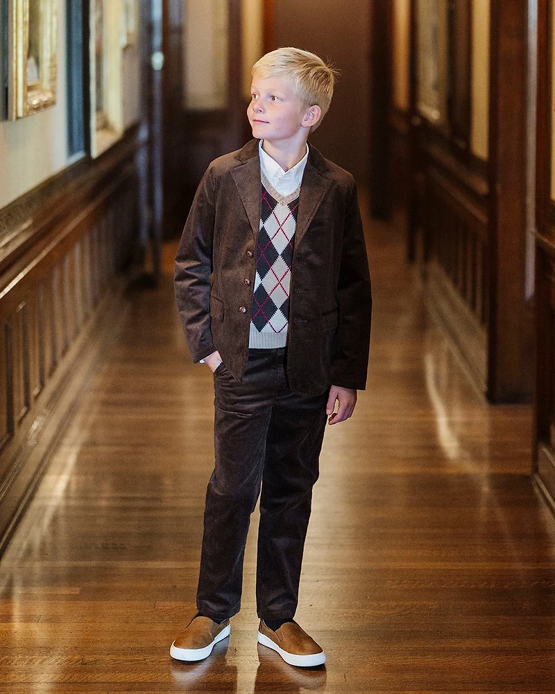 Hope & Henry Baby Boys Organic Stretch Corduroy Pant
