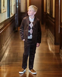 Hope & Henry Baby Boys Organic Stretch Corduroy Pant