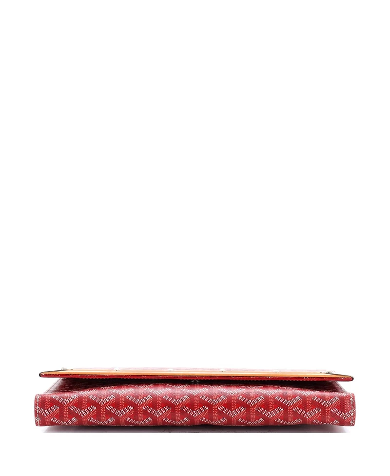 Pre-Owned Goyard Mm Monte Carlo Clutch Coated Canvas