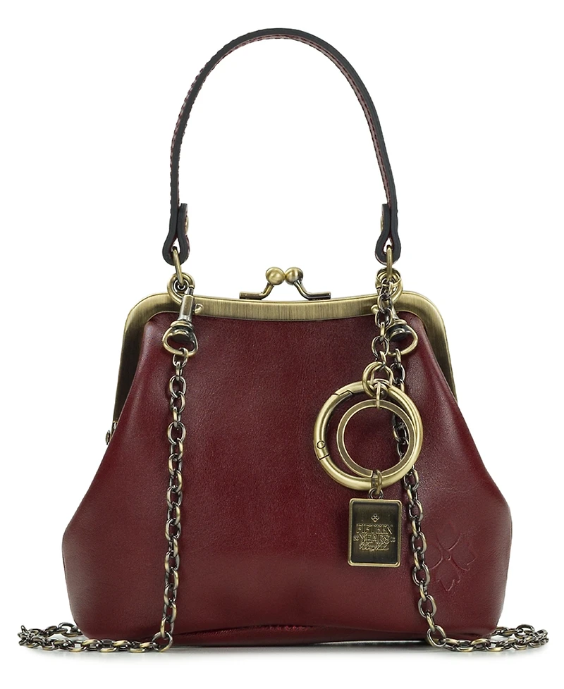 Patricia Nash Mini Laureana Crossbody Kisslock Bag with Charm