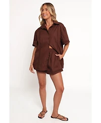 Petal and Pup Women's Austin Short - Chocolate