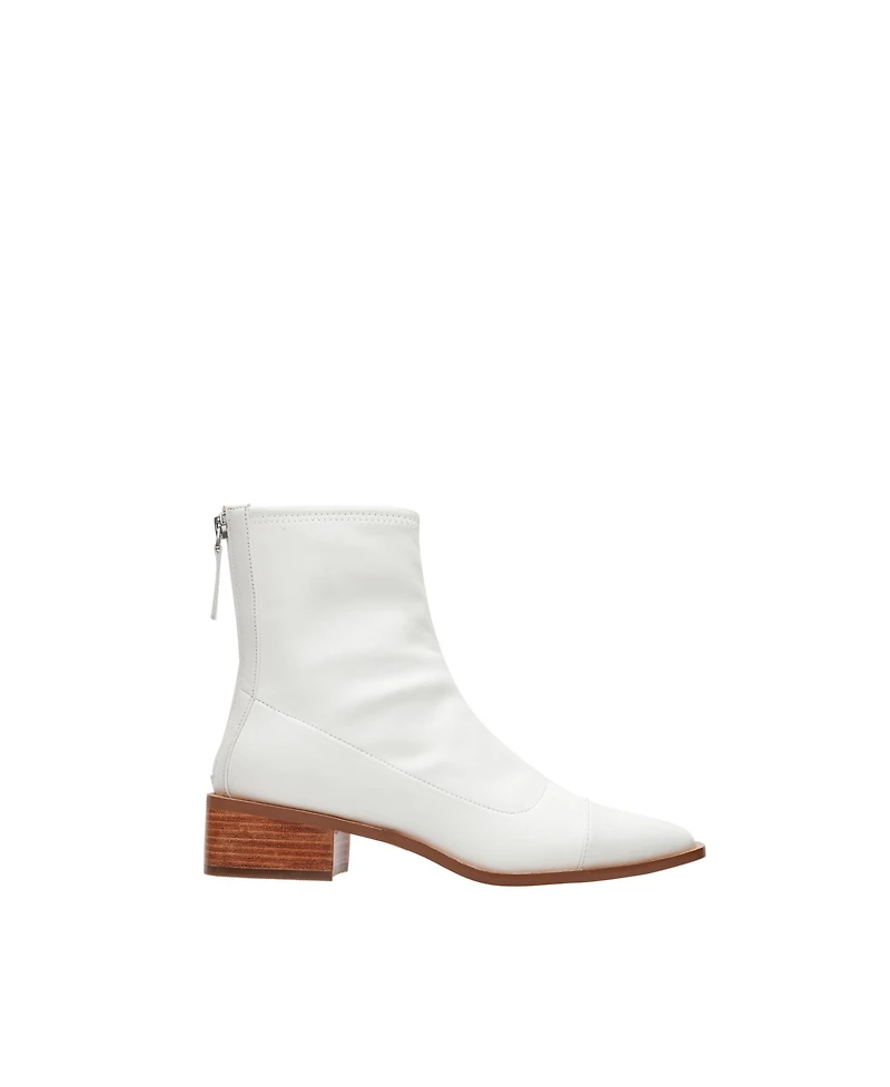 Linea Paolo Venata | Mod Pointy Toe Stacked Heel Booties