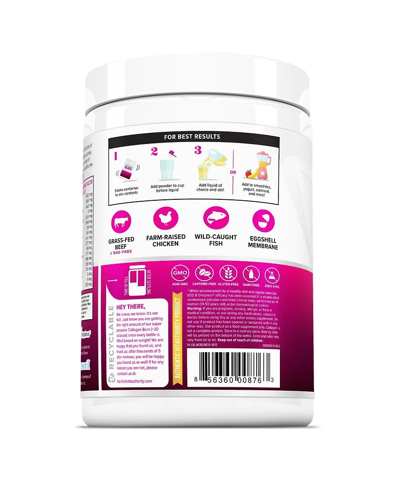 Vitauthority Multi Collagen Burn, 164gm