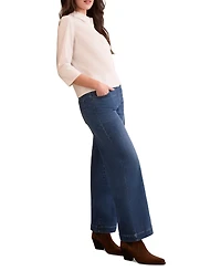 Tribal Women's Audrey Boundless Stretch Denim Pull-On Flare Jeans