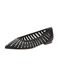Linea Paolo Noelle Women's Pointed Toe Beaded Mesh Flat