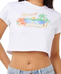 Rip Curl Women's Aloha Printed Baby Pull-On T-Shirt