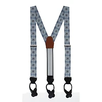 Trafalgar Men's Clarence The Classy Snowflake Silk Button End Brace