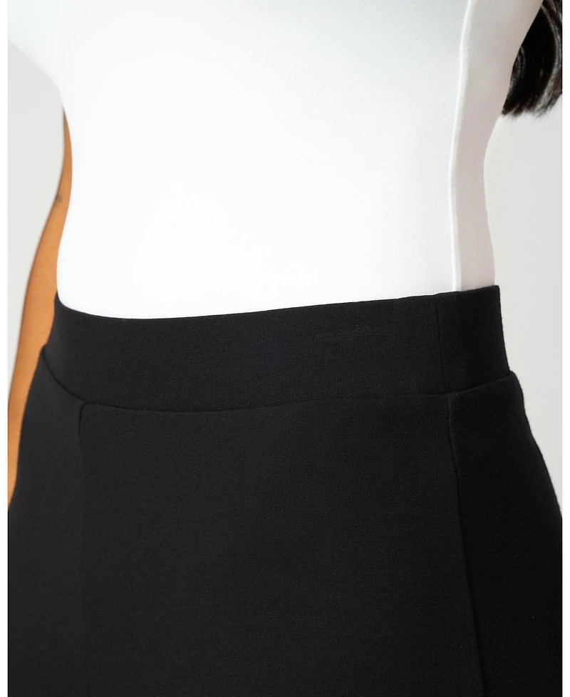 Cable & Gauge Women's Kick Flare Sculpting Ponte Pant