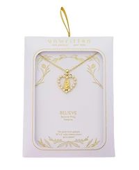 Unwritten Cultivated Pearl Saint Pendant Necklace