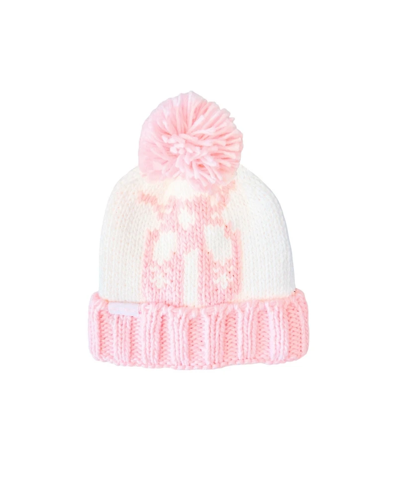 Bits & Bows Girls Ballet Slippers Bobble Hat