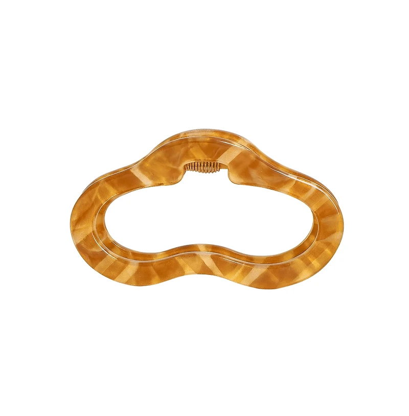 Headbands of Hope Large Luxe Oval Claw Clip – Caramel Marble