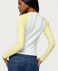 Edikted Womens Tommi Raglan Long Sleeve T Shirt