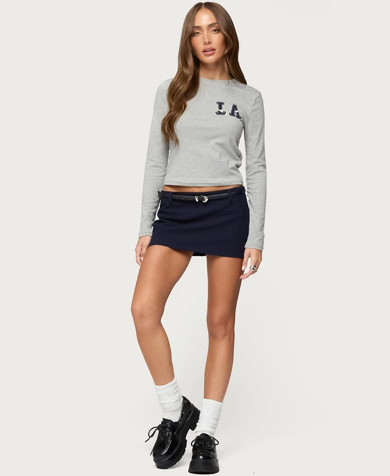 Edikted Women's La Girl Long Sleeve T Shirt