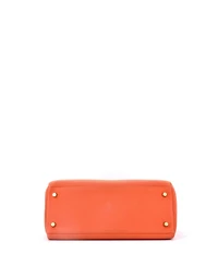 Pre-Owned Hermes Kelly 28 Handbag Orange Togo with Gold Hardware