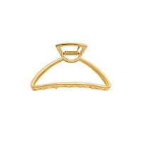 Headbands of Hope Medium Triangle Claw Clip – Gold Metal