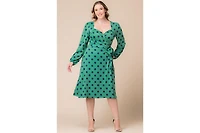 Kiyonna Plus Socialite Sweetheart Wrap Dress